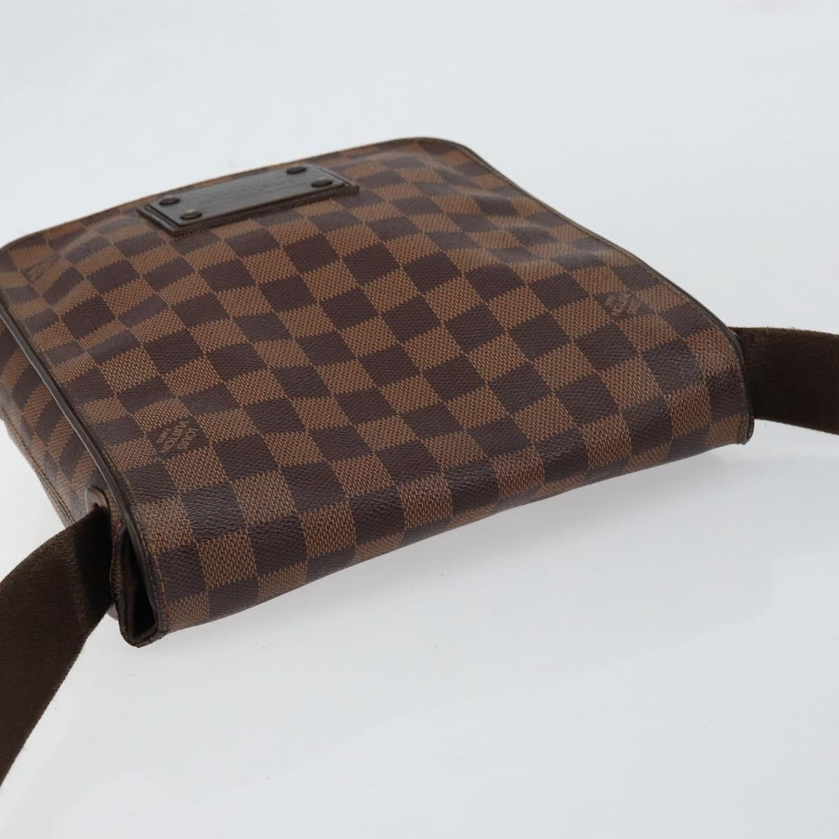 Louis Vuitton Brooklyn Handbag Damier, BROWN, CANVAS, Shoulder bag