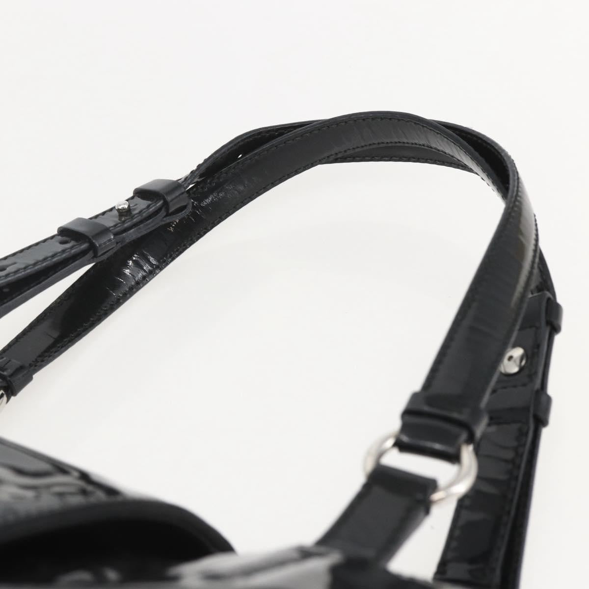 Salvatore Ferragamo Vintage Tote bag Patent Leather, BLACK, PATENT_LEATHER, Tote bag