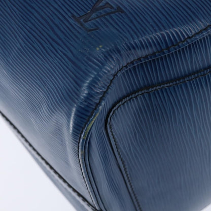 Louis Vuitton Keepall Bag Epi Leather, BLUE, LEATHER, Travel bag