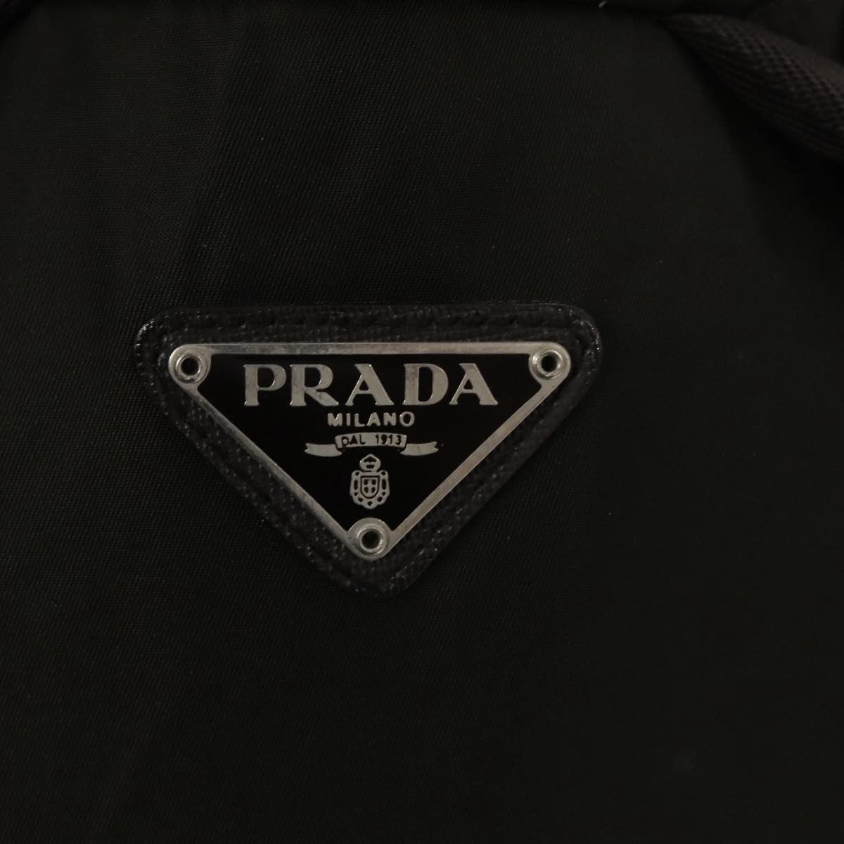 Prada Double Front Pocket Backpack Tessuto, Khaki, Nylon, Backpack