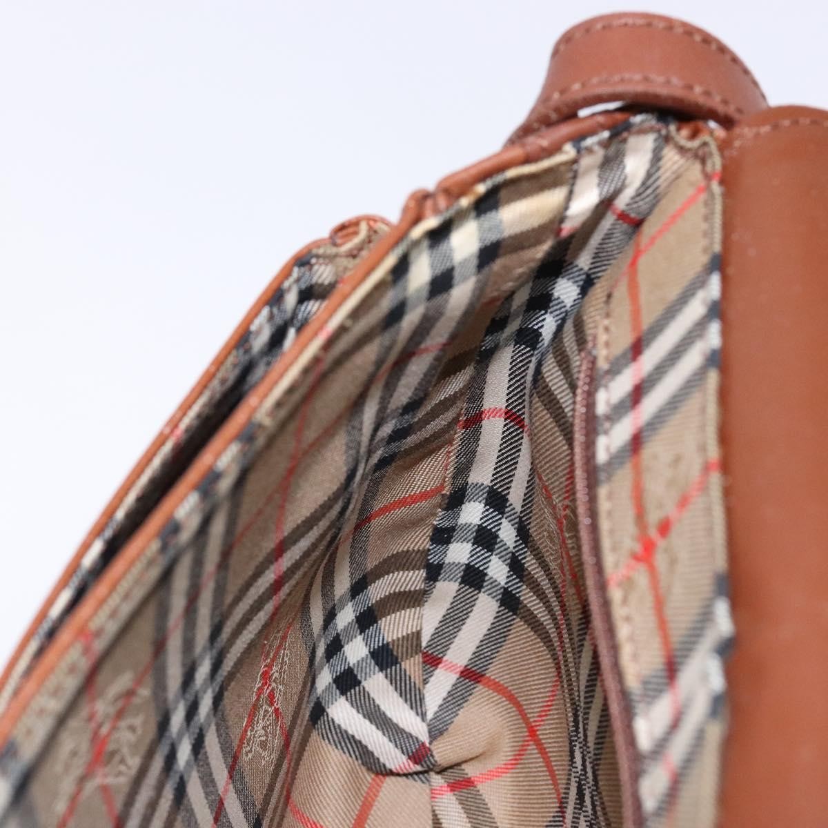 Burberry Flap Messenger Leather, BROWN, LEATHER, Shoulder bag