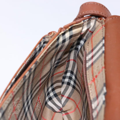 Burberry Flap Messenger Leather, BROWN, LEATHER, Shoulder bag