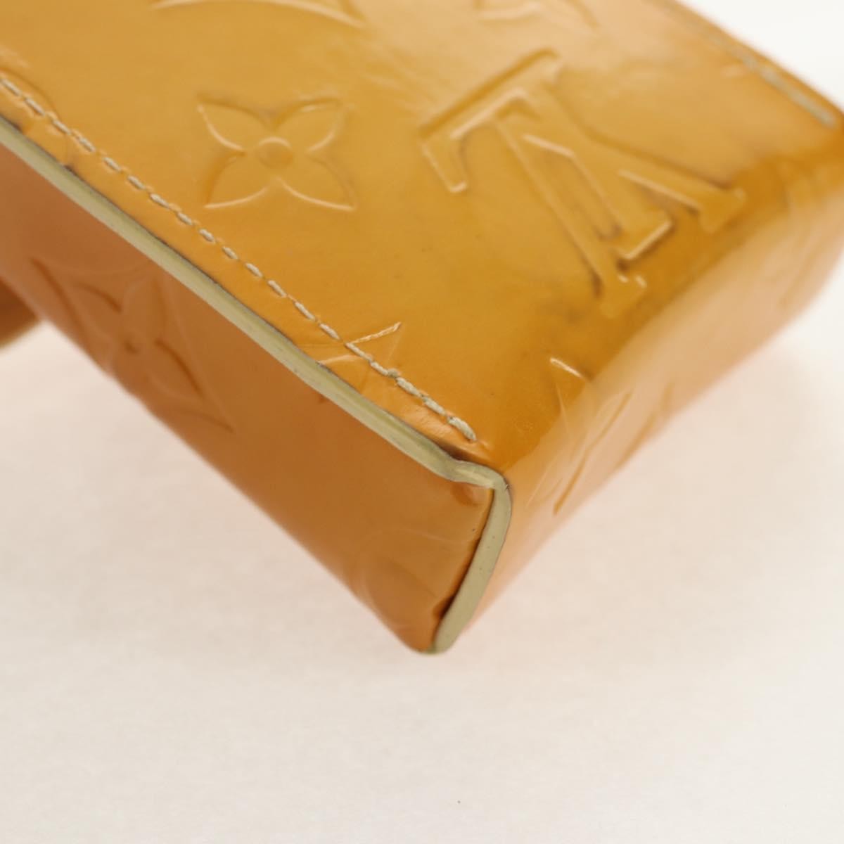 Louis Vuitton Walker Cigarette Case Holder Monogram Vernis, YELLOW, PATENT_LEATHER, Clutche & pouche