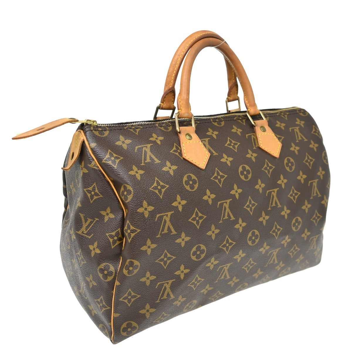 Louis Vuitton Speedy Handbag Monogram Canvas, Brown, Canvas, Handbag