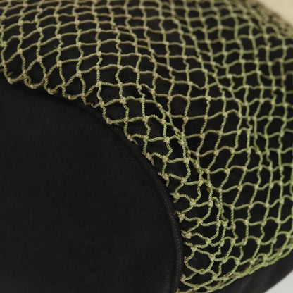 Chanel Camellia Flower Tote Canvas, BLACK, CANVAS, Tote bag