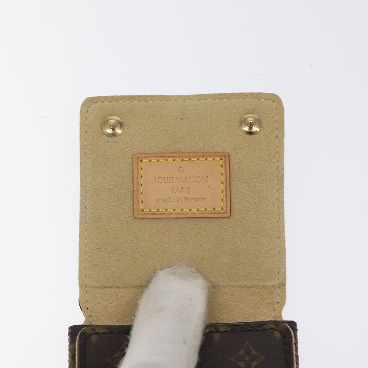 Louis Vuitton CASE JEWELRY BOX Canvas, BROWN, CANVAS, Wallets