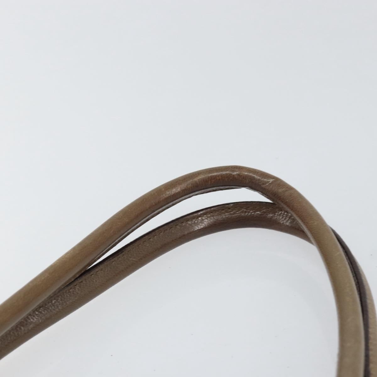 Salvatore Ferragamo Gancini handbag Leather, BROWN, LEATHER, Handbag