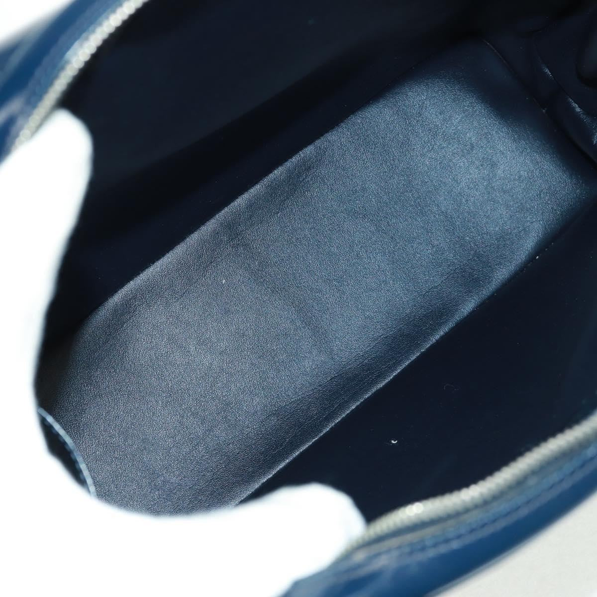 Gucci Vintage Bamboo Shoulder Bag Leather, NAVY, LEATHER, Shoulder bag