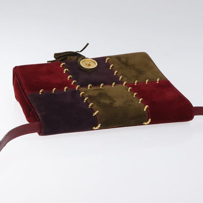 Salvatore Ferragamo Vintage Shoulder Bag Suede, MULTICOLOUR, SUEDE, Shoulder bag