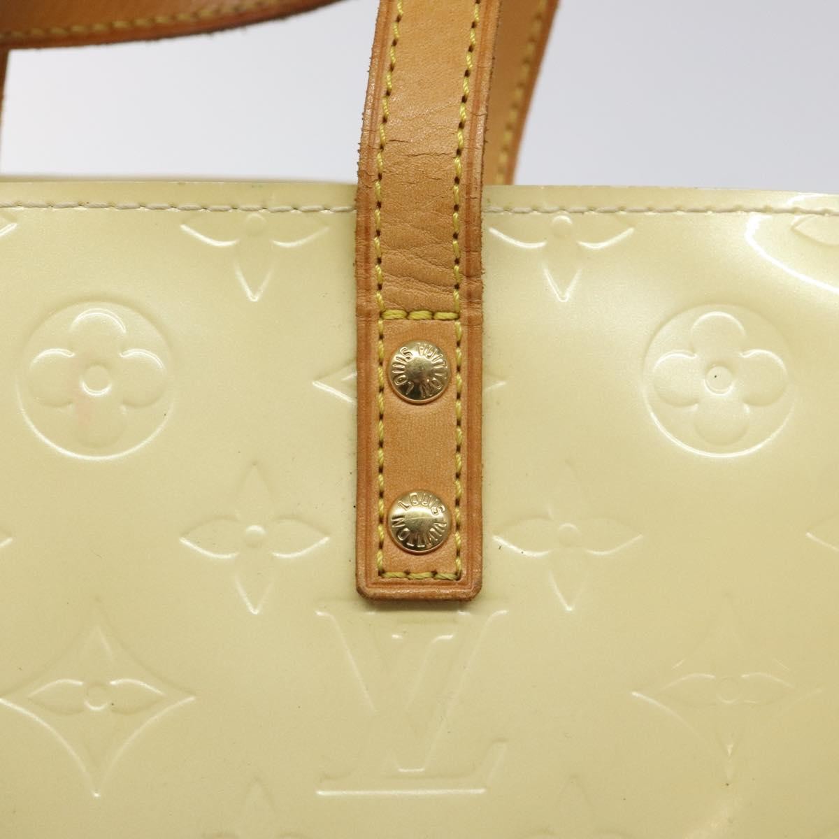Louis Vuitton Reade Handbag Monogram Vernis, BEIGE, PATENT_LEATHER, Handbag