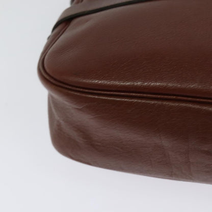 Christian Dior CD Shoulder bag Leather, BROWN, LEATHER, Shoulder bag