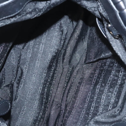 Celine Pillow Handbag Leather, BLACK, LEATHER, Handbag