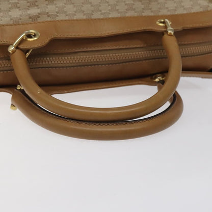 Celine Macadam Handbag Macadam with leather, BEIGE, CANVAS, Handbag
