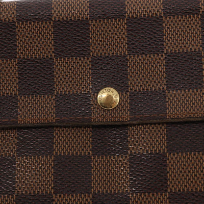 Louis Vuitton Sarah Wallet NM Damier, BROWN, CANVAS, Wallets