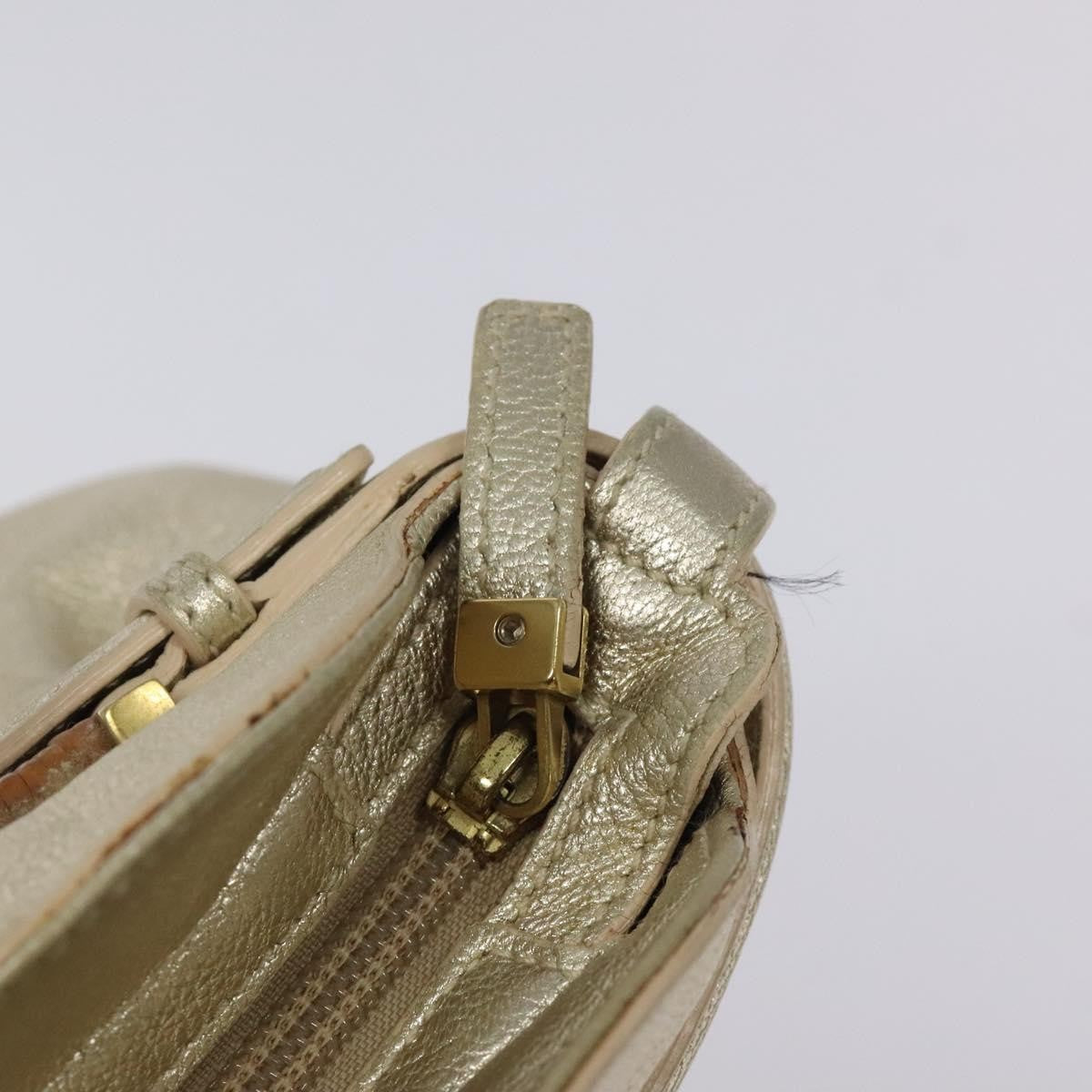 Salvatore Ferragamo Marisa Satchel Leather, GOLD, LEATHER, Shoulder bag