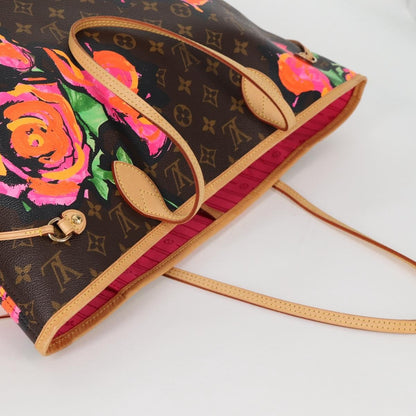 Louis Vuitton Neverfull Tote Limited Edition Monogram Roses, MULTICOLOUR, CANVAS, Tote bag