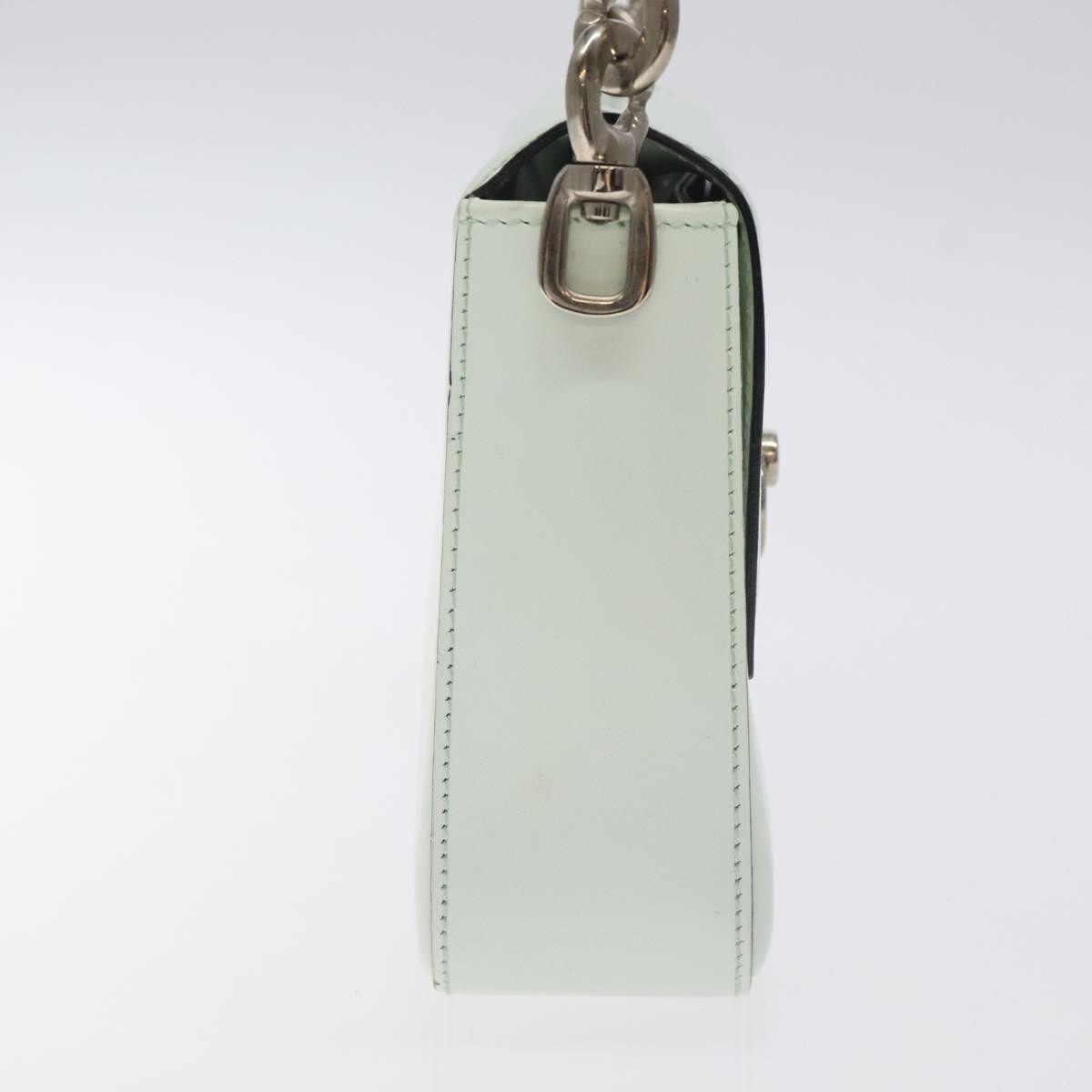 Celine Flap Shoulder Bag Leather, SILVER, LEATHER, Shoulder bag