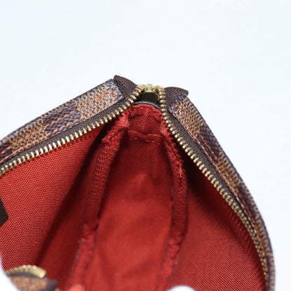 Louis Vuitton Trousse Make Up Bag Damier, BROWN, CANVAS, Clutche & pouche