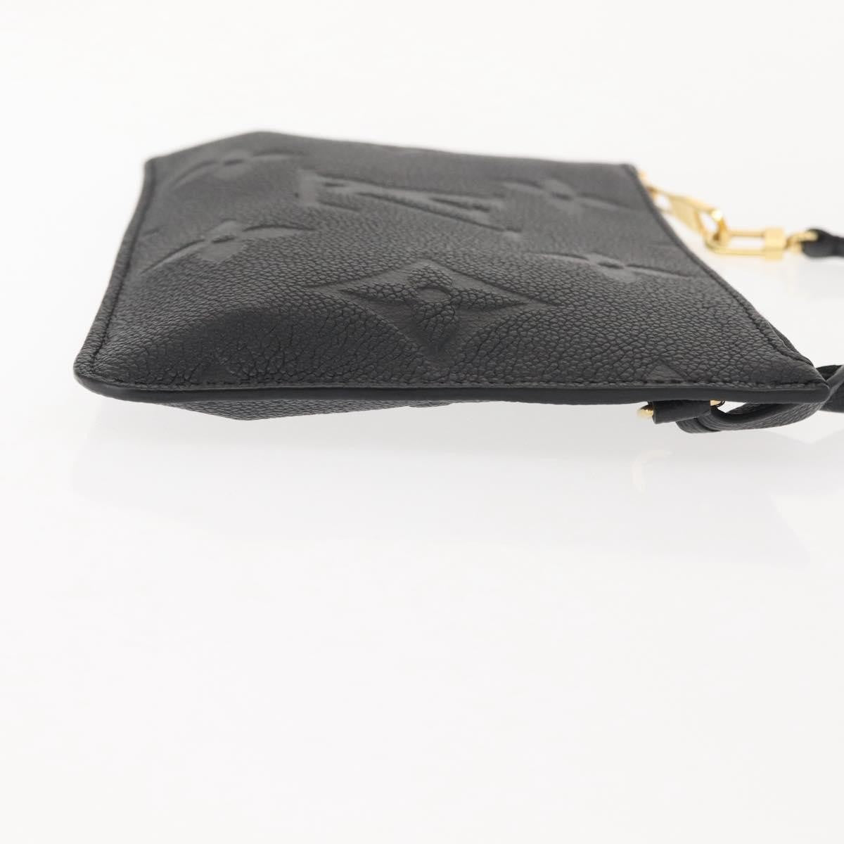 Louis Vuitton Neverfull Pochette Monogram Empreinte Giant, BLACK, LEATHER, Clutche & pouche