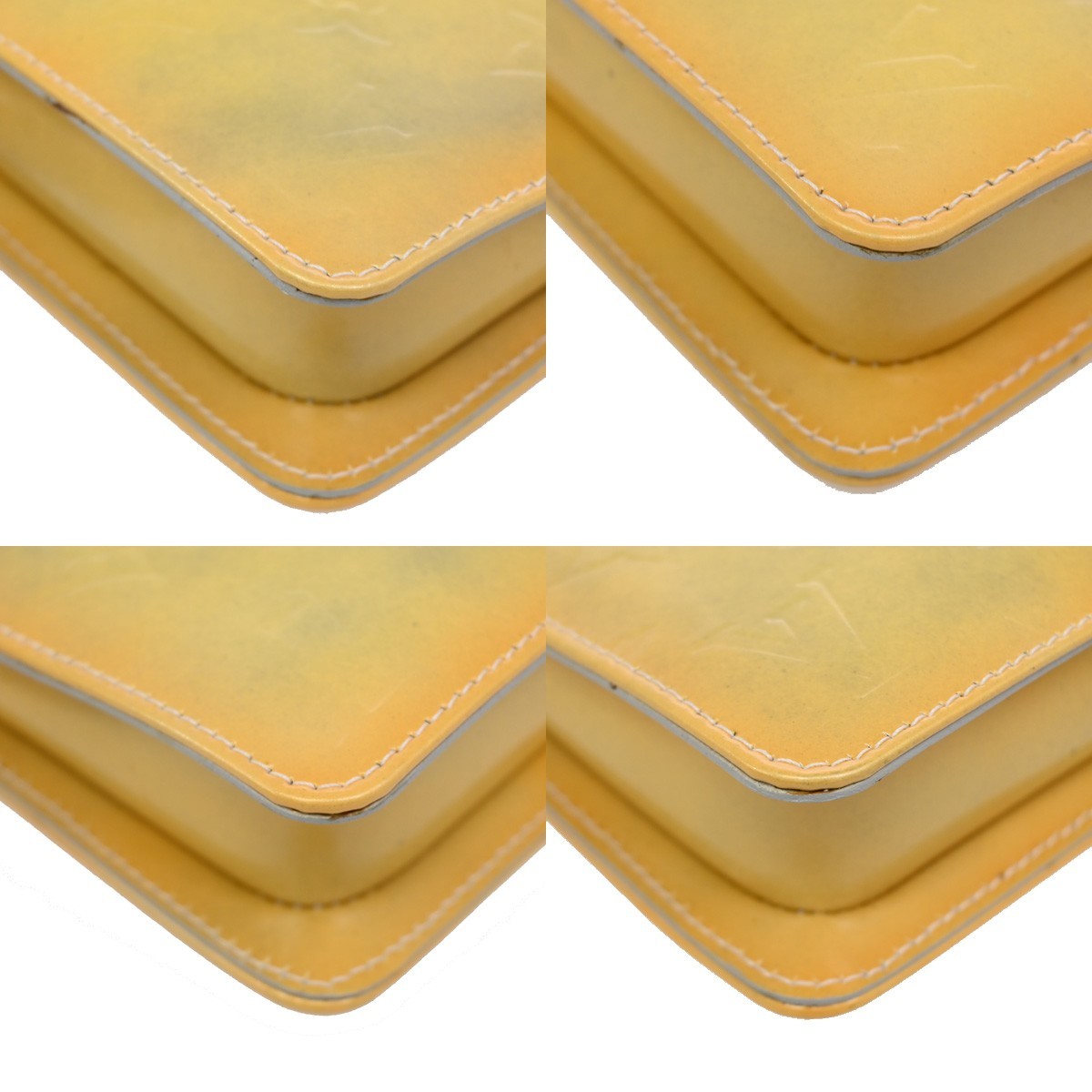 Louis Vuitton Lexington Pochette Monogram Vernis, YELLOW, PATENT_LEATHER, Clutche & pouche