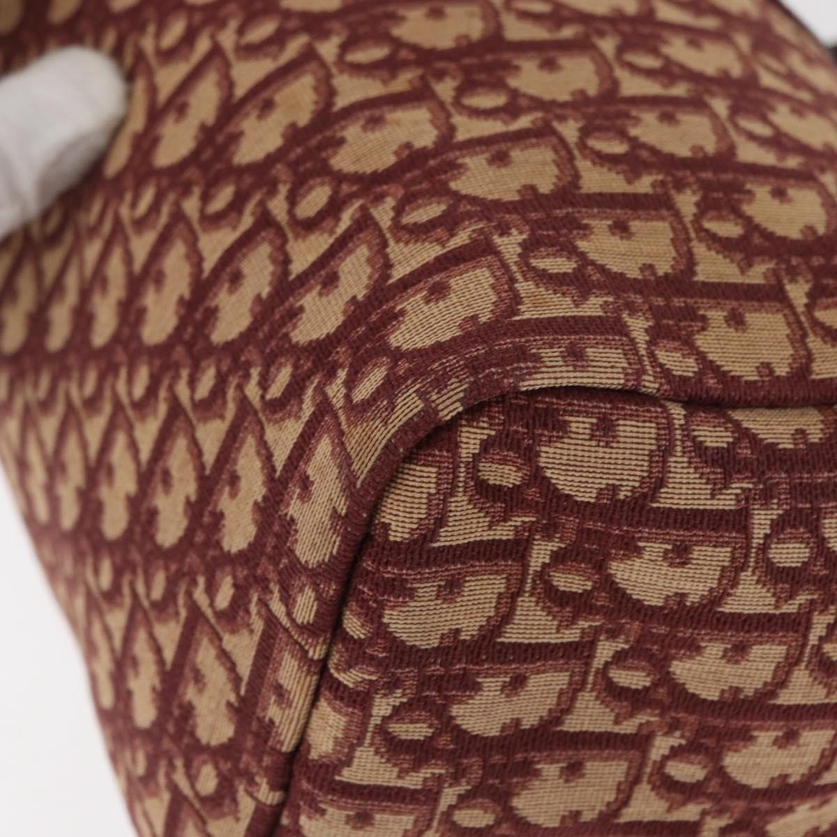 Christian Dior Vintage Trotter Handbag Canvas, RED, CANVAS, Handbag