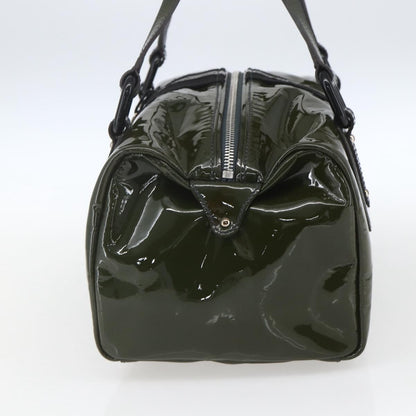Salvatore Ferragamo Vintage Handbag Patent leather, KHAKI, PATENT_LEATHER, Handbag