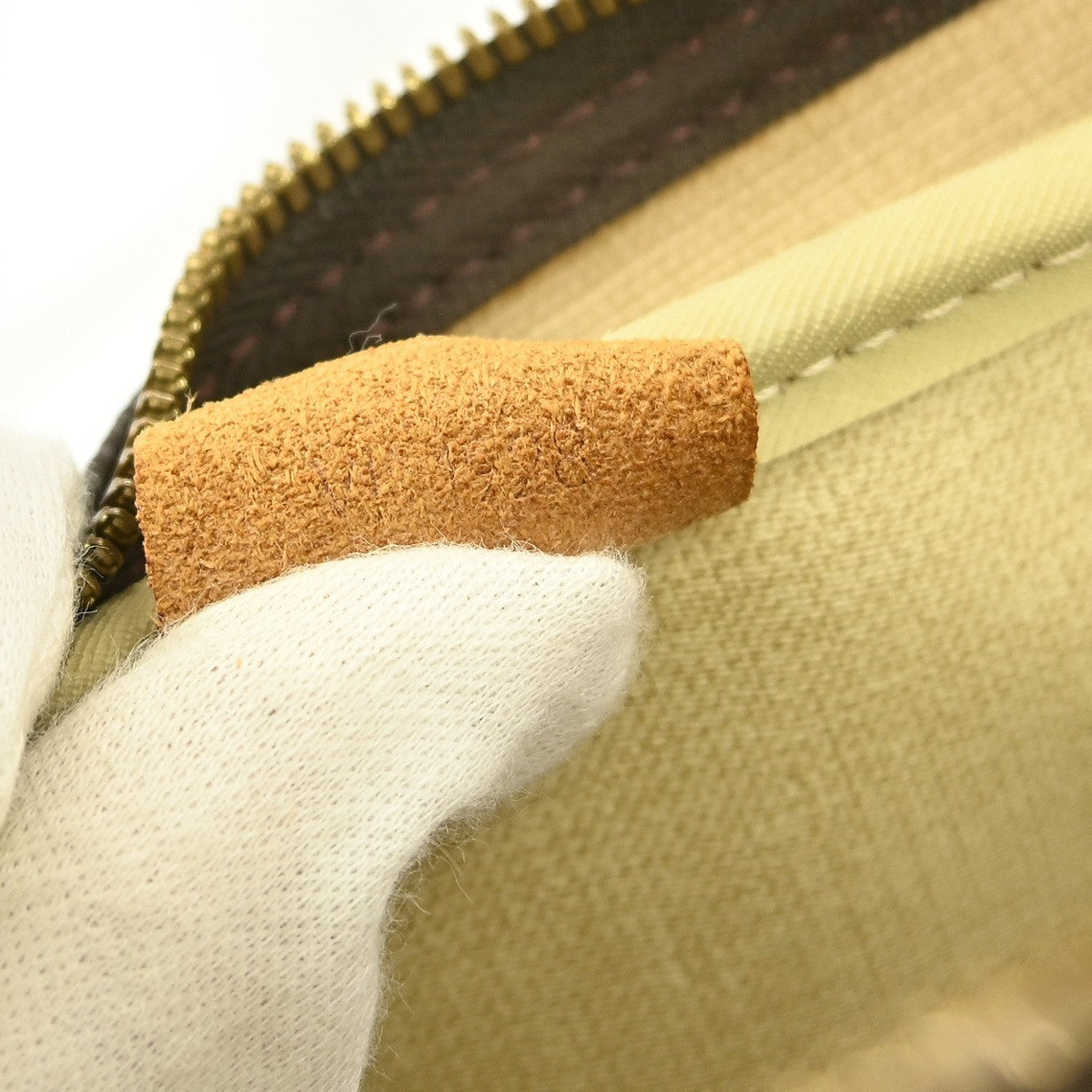 Louis Vuitton Deauville Handbag Monogram Canvas, BROWN, CANVAS, Handbag