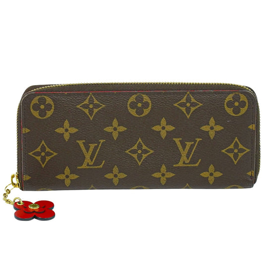 Louis Vuitton Clemence Wallet Monogram Canvas, BROWN, CANVAS, Wallets
