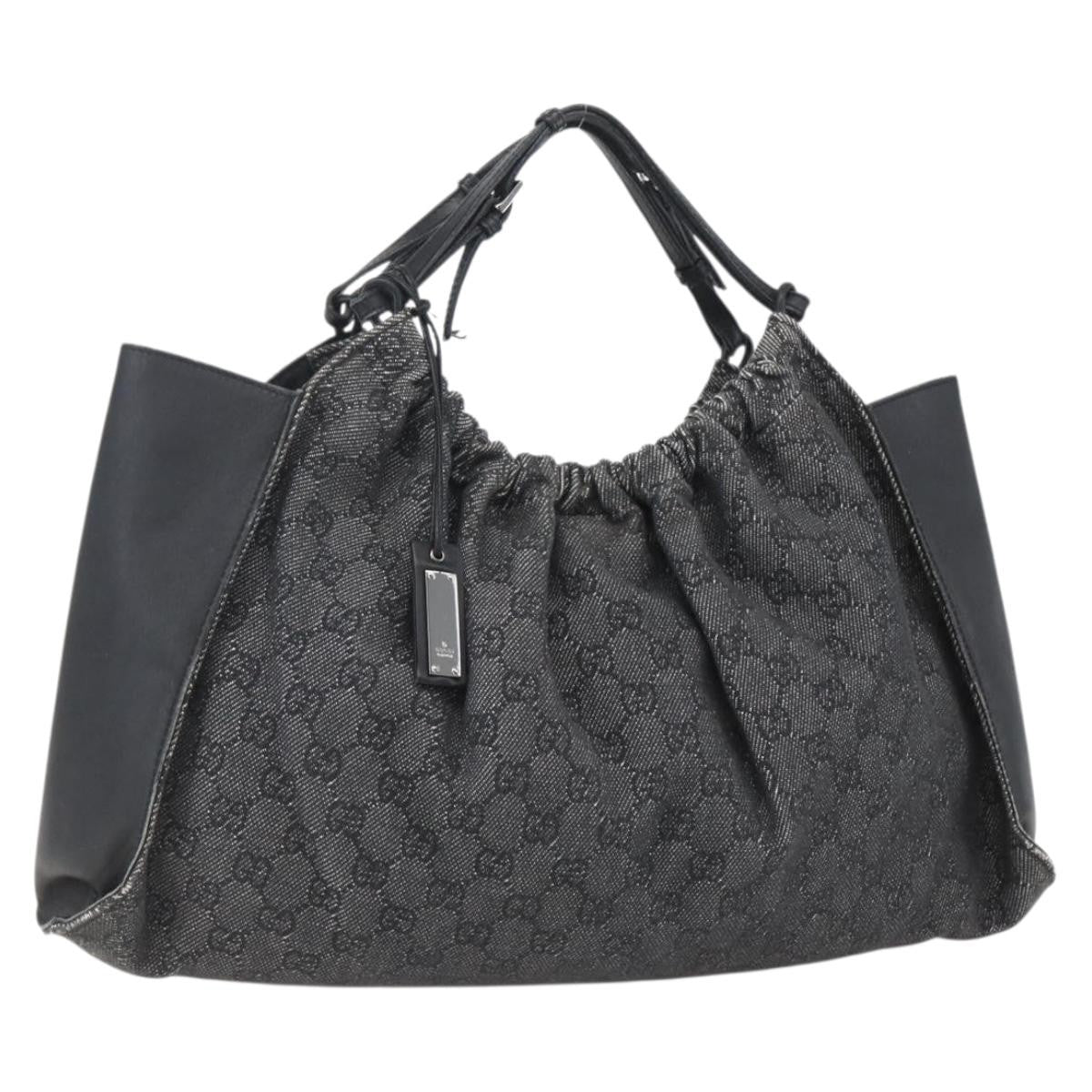Gucci GG Canvas Bag Canvas, BLACK, CANVAS, Handbag