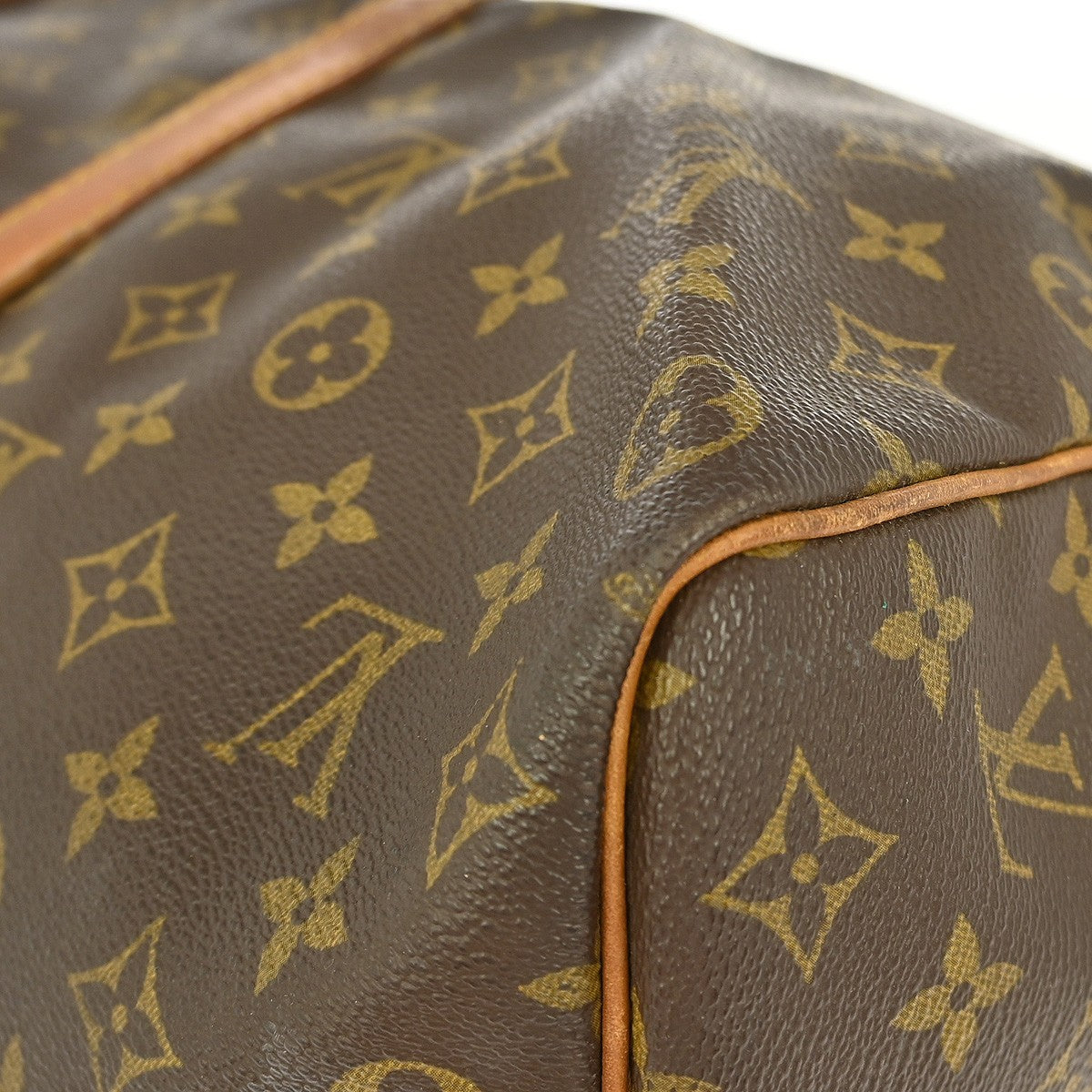 Louis Vuitton Keepall Bag Monogram Canvas, BROWN, CANVAS, Travel bag