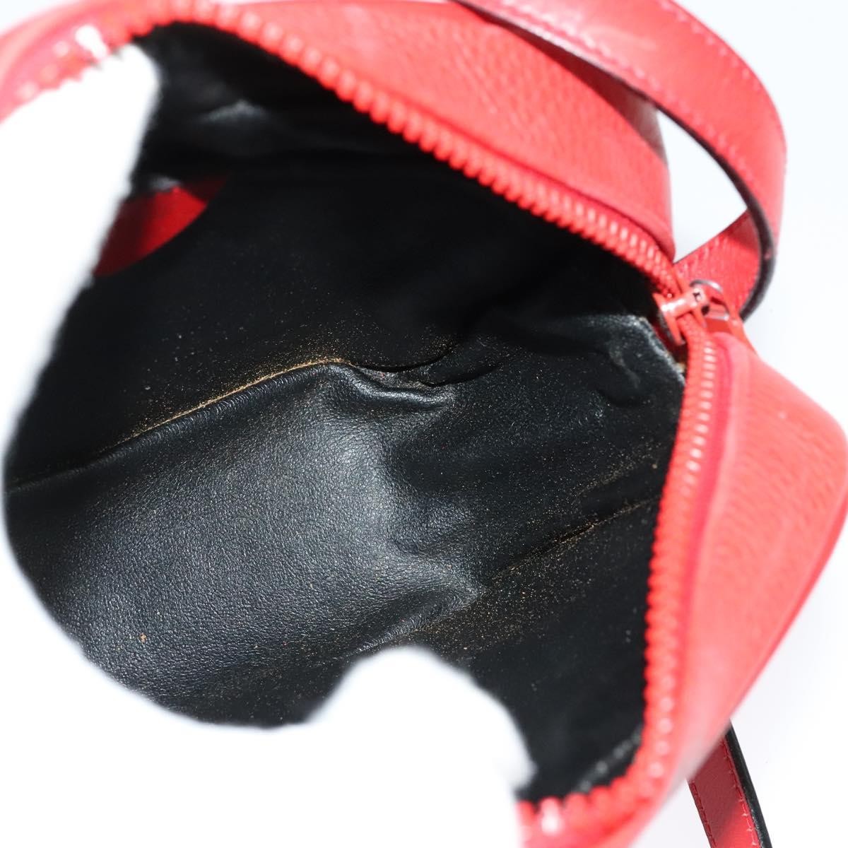 Celine Shoulder Bag Leather, RED, LEATHER, Shoulder bag