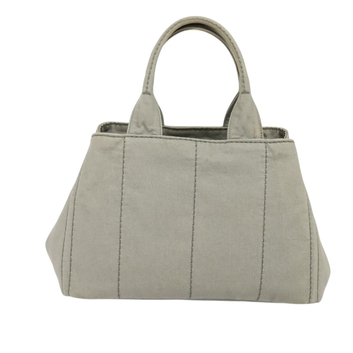 Prada Canapa Tote Canvas, GRAY, CANVAS, Tote bag