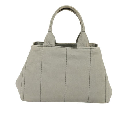 Prada Canapa Tote Canvas, GRAY, CANVAS, Tote bag