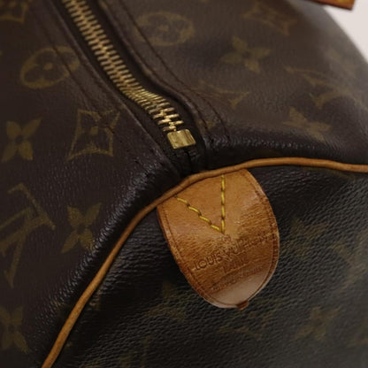 Louis Vuitton Keepall Bag Monogram Canvas, BROWN, CANVAS, Travel bag