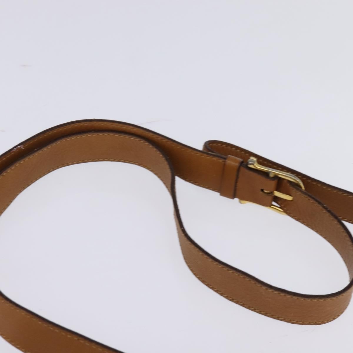 Celine Vintage Macadam Shoulder Bag Canvas and Leather, ECRU, CANVAS, Shoulder bag