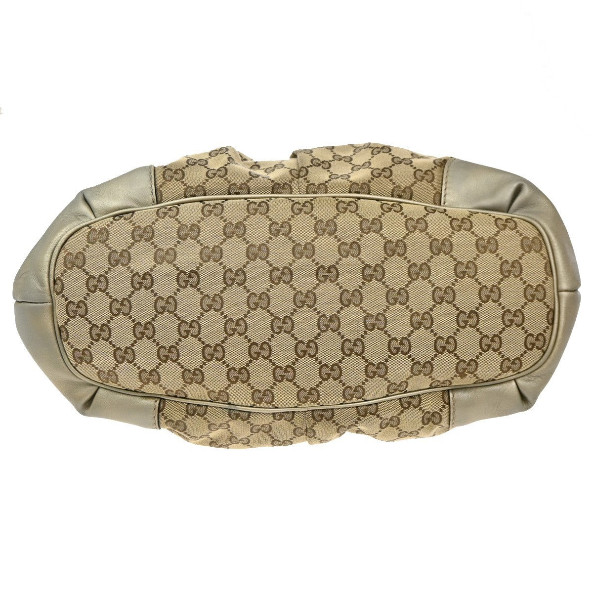 Gucci Sukey Top Handle Satchel GG Canvas with Leather, BROWN, CANVAS, Tote bag