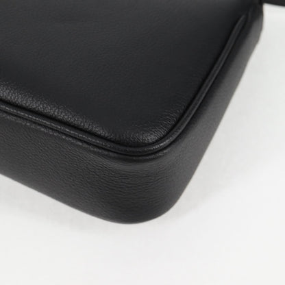 Versace Medusa Shoulder Bag Leather, BLACK, LEATHER, Shoulder bag