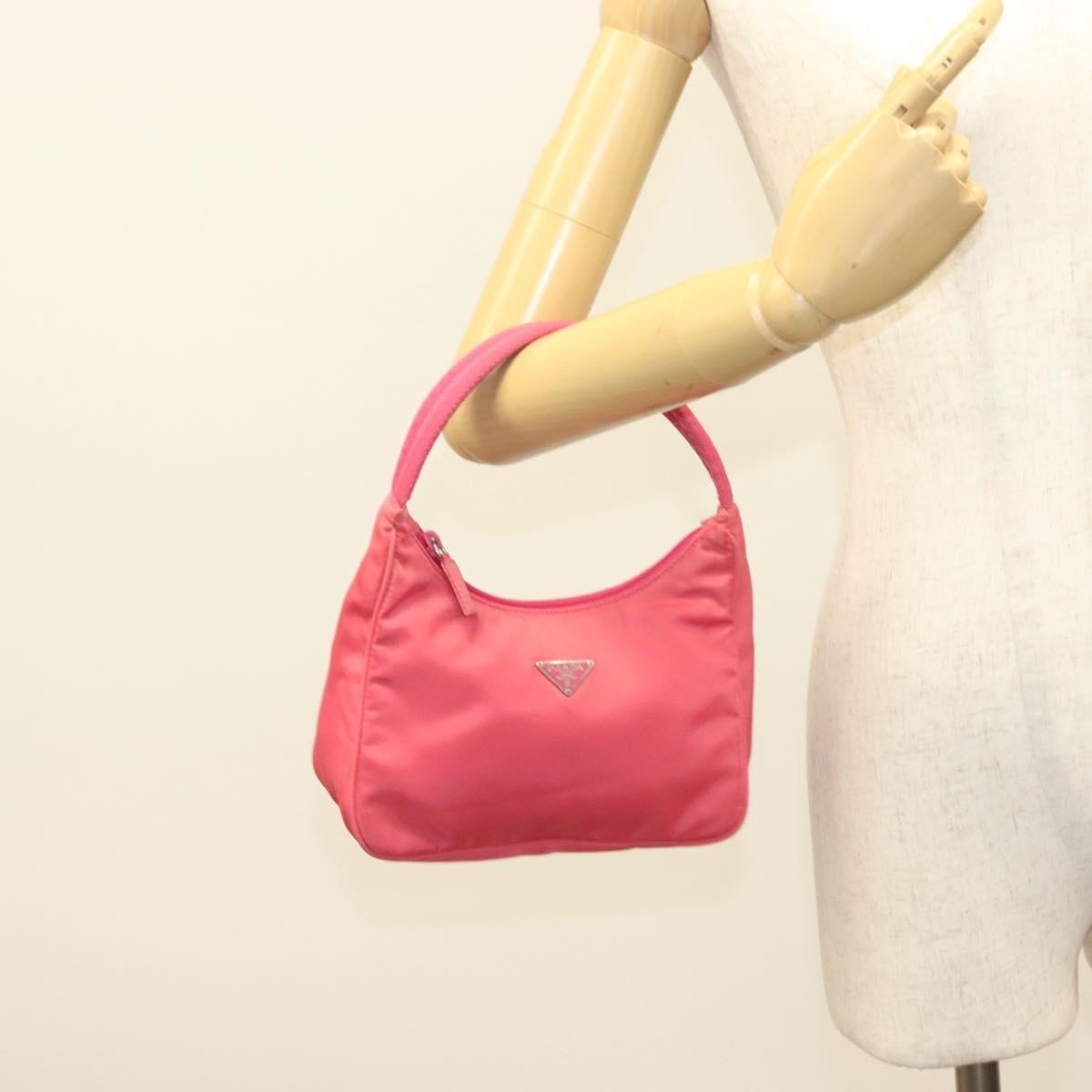 Prada Hobo Tessuto, PINK, NYLON, Clutche & pouche