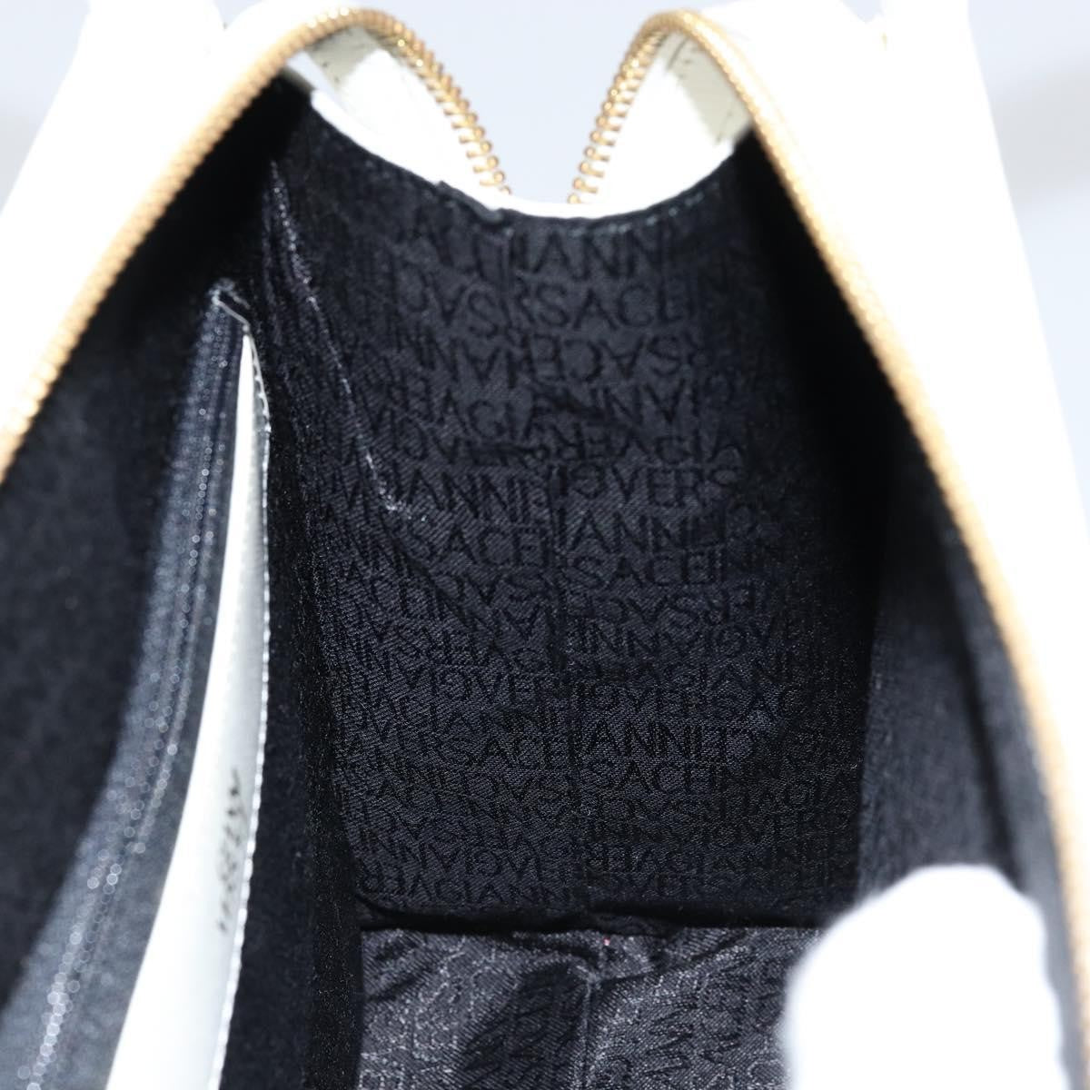 Versace Medusa Shoulder Bag Leather, WHITE, LEATHER, Shoulder bag