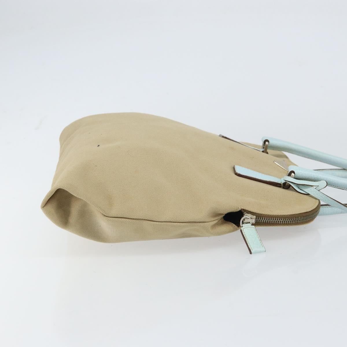 Prada Vintage Handbag Canvas, BEIGE, CANVAS, Handbag