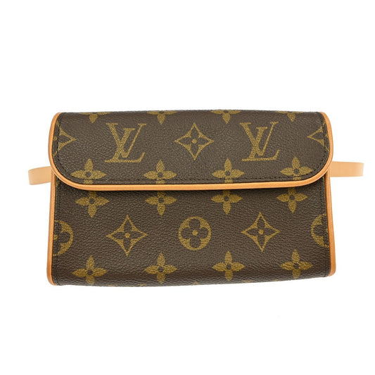 Louis Vuitton Florentine Waist Bag Monogram Canvas, BROWN, CANVAS, Clutche & pouche
