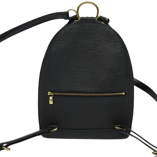 Louis Vuitton Mabillon Backpack Epi Leather, BLACK, LEATHER, Backpack