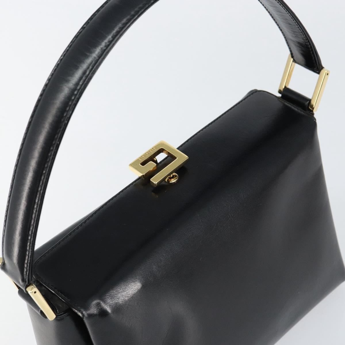 Gucci Vintage Handbag Leather, BLACK, LEATHER, Handbag