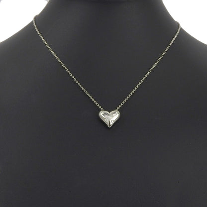 Tiffany & Co. Dots heart Necklace Platinum with diamonds, SILVER, PLATINUM, Necklace