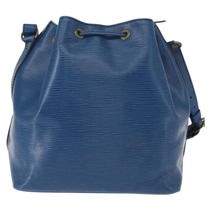Louis Vuitton Petit Noe Handbag Epi Leather, BLUE, LEATHER, Shoulder bag