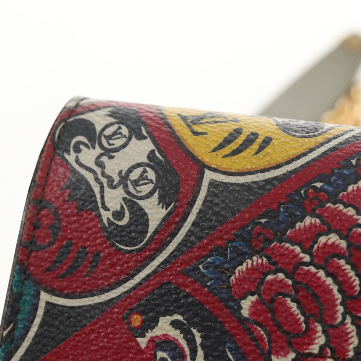 Louis Vuitton Twist Chain Wallet Limited Edition Kabuki Stickers Monogram Canvas, MULTICOLOUR, CANVAS, Clutche & pouche