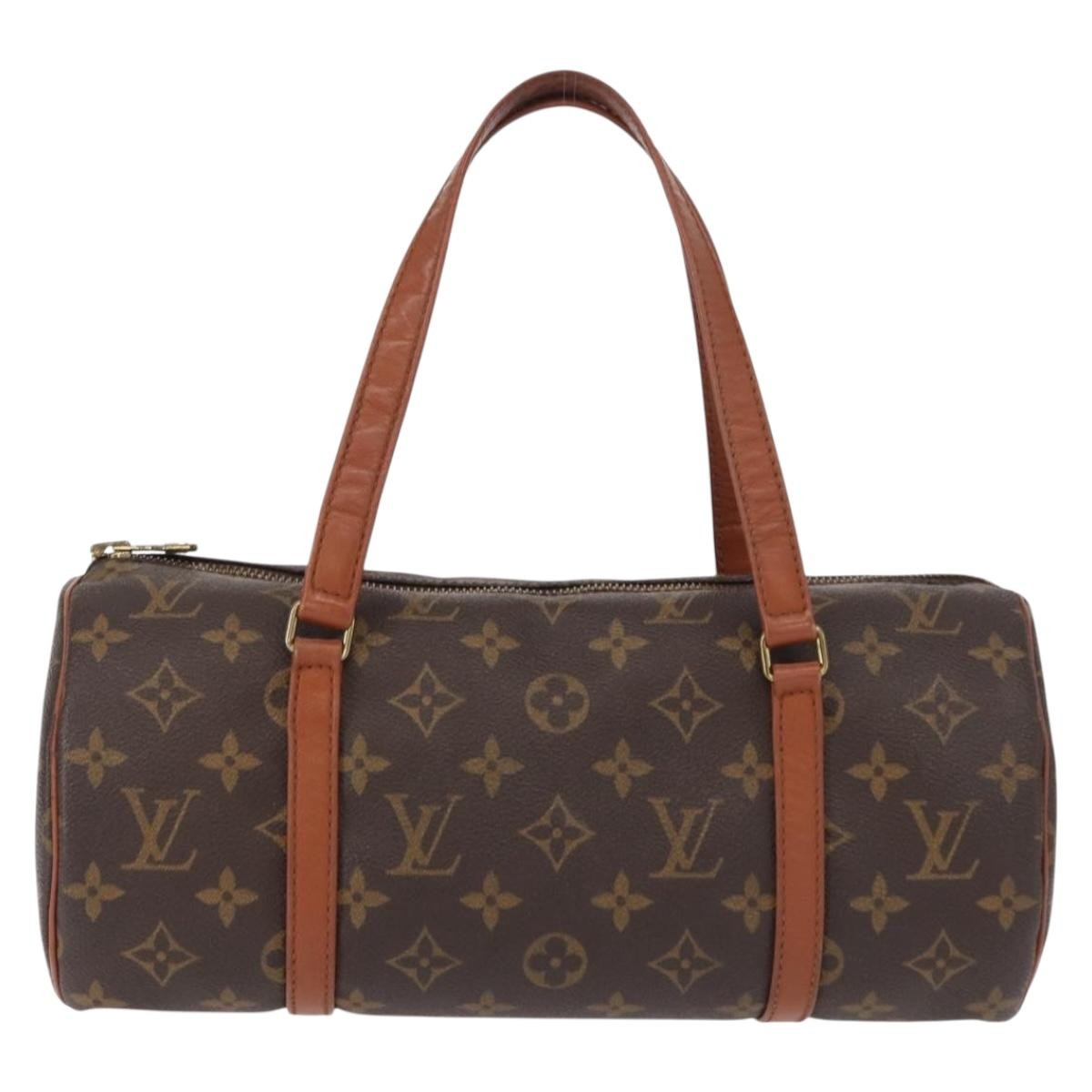 Louis Vuitton Papillon Handbag Monogram Canvas, BROWN, CANVAS, Handbag