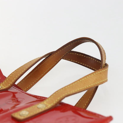 Louis Vuitton Reade Handbag Monogram Vernis, Red, Patent Leather, Handbag