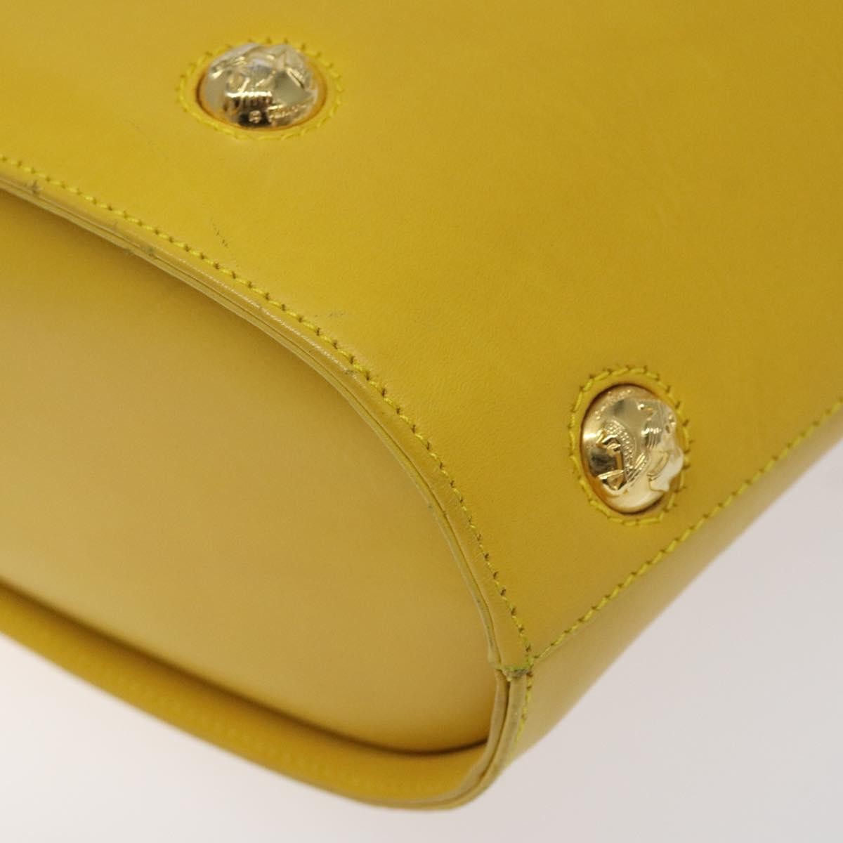 Salvatore Ferragamo Shoulder Bag Leather, YELLOW, LEATHER, Shoulder bag