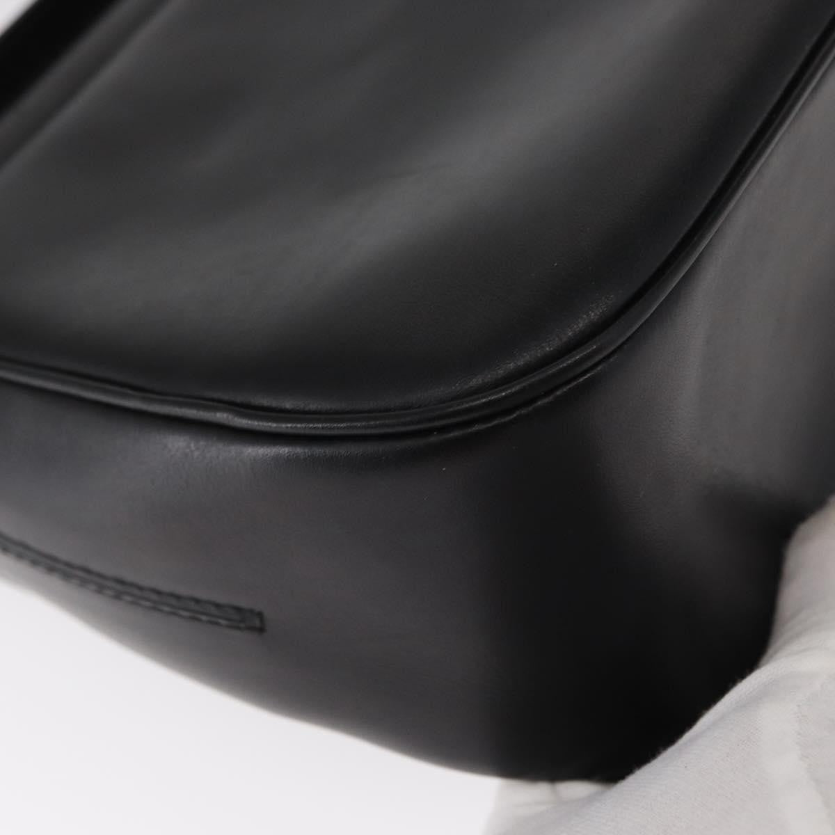 Salvatore Ferragamo Vala Shoulder Bag Leather, BLACK, LEATHER, Shoulder bag